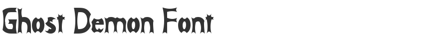 Ghost Demon Font