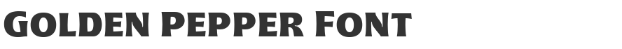 Golden Pepper Font