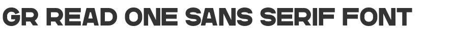 GR Read One Sans Serif Font