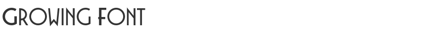 Growing Font