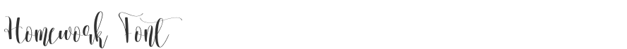 Homework Font