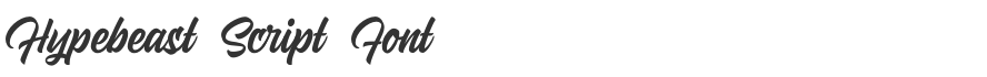 Hypebeast Script Font
