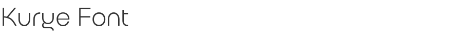 Kurye Font