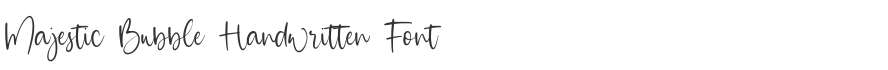 Majestic Bubble Handwritten Font