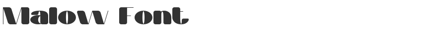 Malow Font