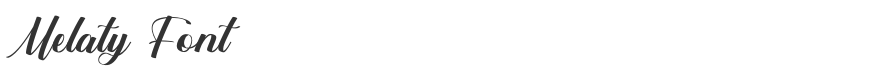 Melaty Font
