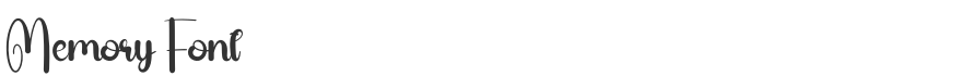 Memory Font