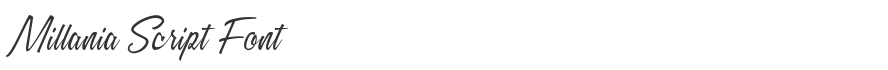 Millania Script Font