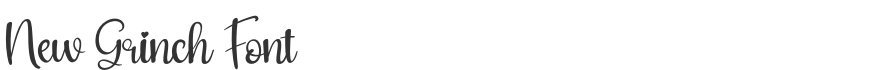 New Grinch Font