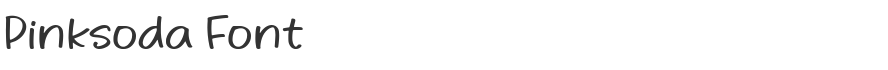 Pinksoda Font