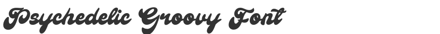 Psychedelic Groovy Font