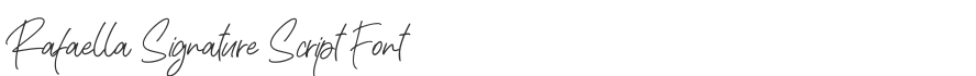 Rafaella Signature Script Font