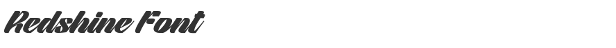 Redshine Font