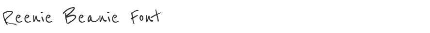 Reenie Beanie Font