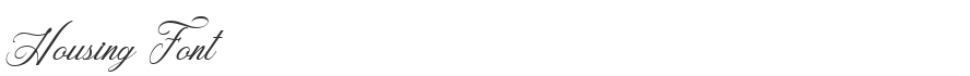 Housing Font