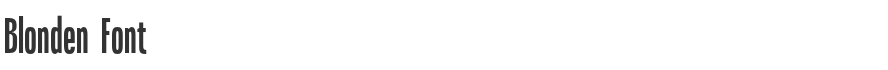 Blonden Font