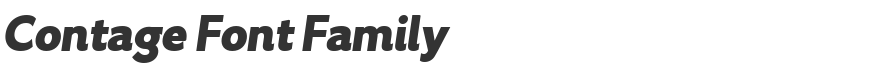 Contage Font Family