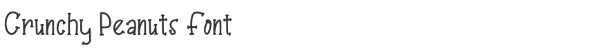 Crunchy Peanuts Font