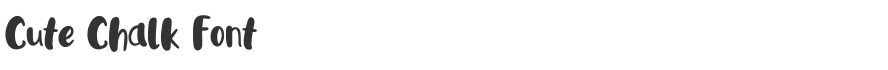 Cute Chalk Font