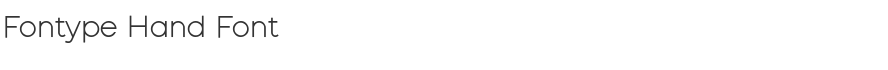 Fontype Hand Font