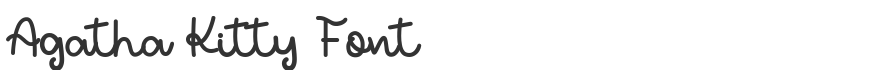 Agatha Kitty Font