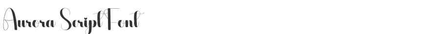 Aurora Script Font
