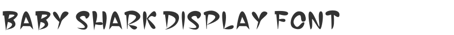Baby Shark Display Font