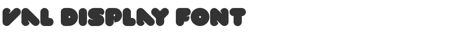 Val Display Font