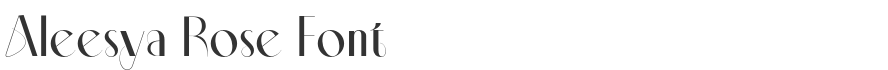 Aleesya Rose Font