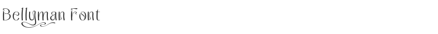 Bellyman Font