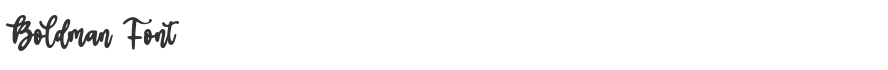 Boldman Font