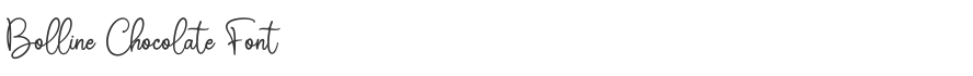Bolline Chocolate Font