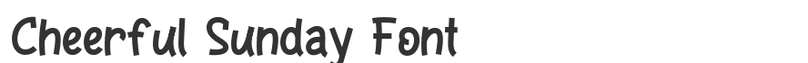Cheerful Sunday Font