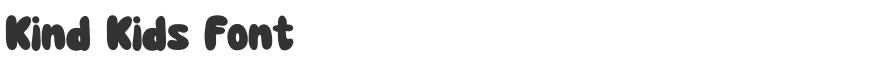 Kind Kids Font