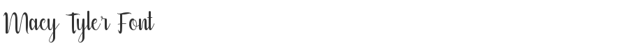 Macy Tyler Font