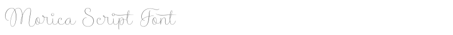 Morica Script Font