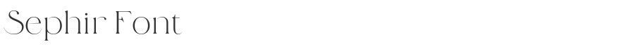 Sephir Font