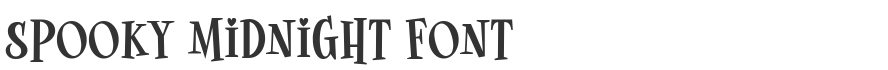 Spooky Midnight Font