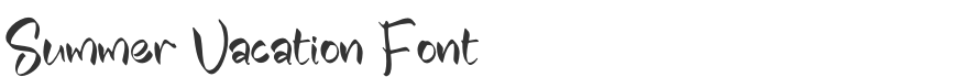 Summer Vacation Font