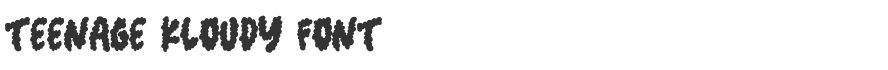 Teenage Kloudy Font