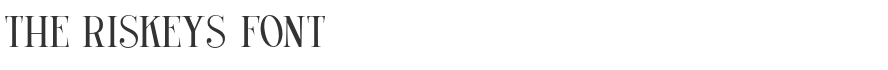 The Riskeys Font