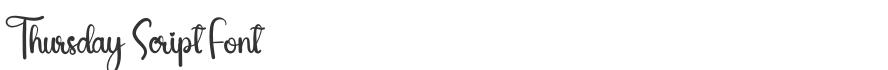 Thursday Script Font