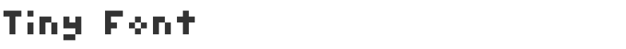Tiny Font