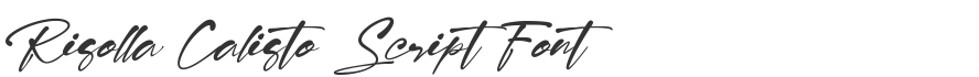 Risolla Calisto Script Font