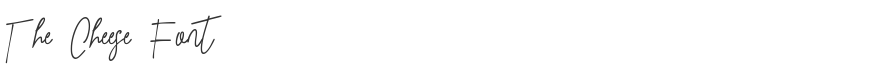 The Cheese Font