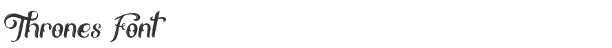 Thrones Font