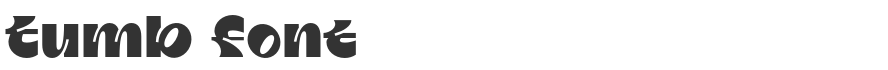 Tumb Font