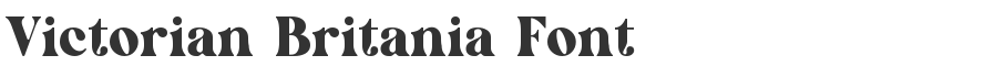 Victorian Britania Font