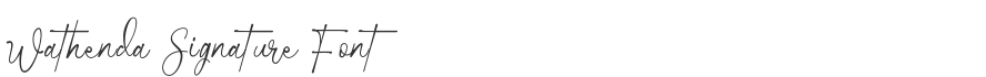 Wathenda Signature Font