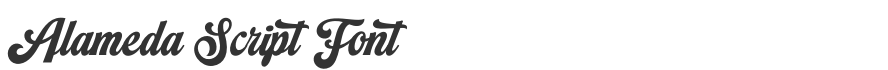 Alameda Script Font